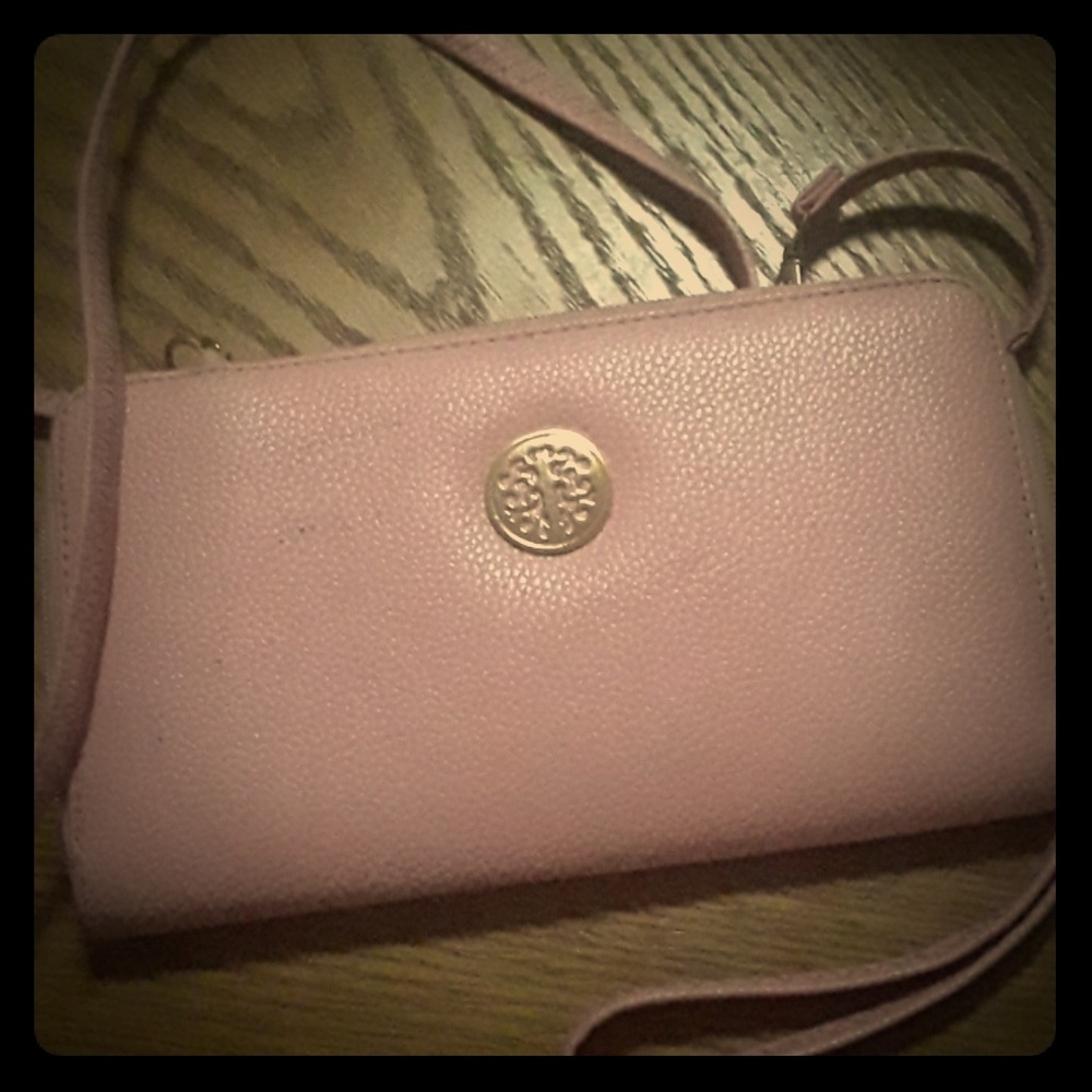 Pink cross body wallet/purse
